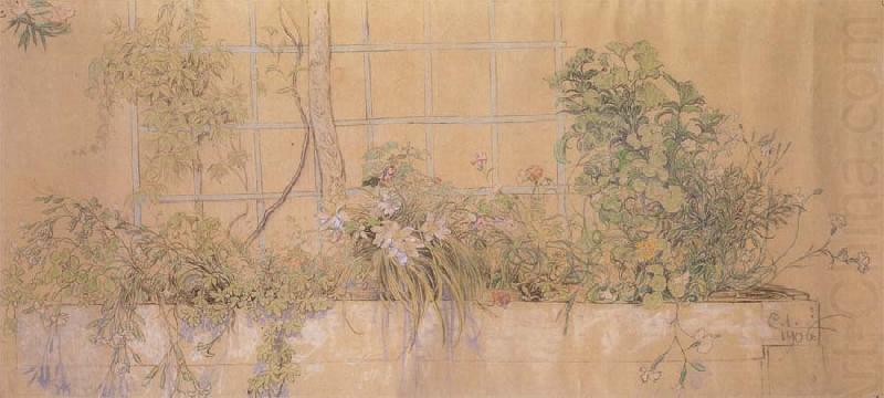 Carl Larsson Flower Bed china oil painting image